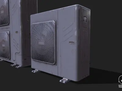 Air Condition Outdoor Units - Weathered  Pbr Textured Low-poly 3D model
