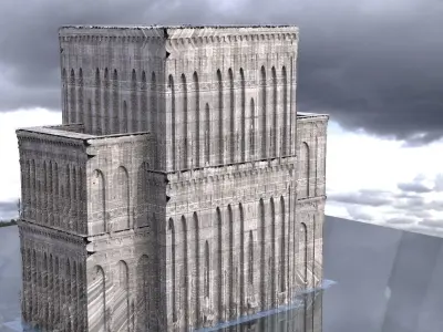 Mansion house Horror Hallway collection 3 models 3D model