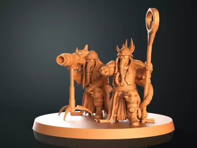 Traitor missile launcher team 3D print model