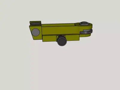 Adjustable mount for Elcan scopes 3D model
