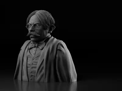Warwick Davis - Filius Flitwick - Harry Potter 3D print model
