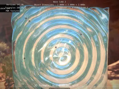 Wave Cube 2 Free 3D model