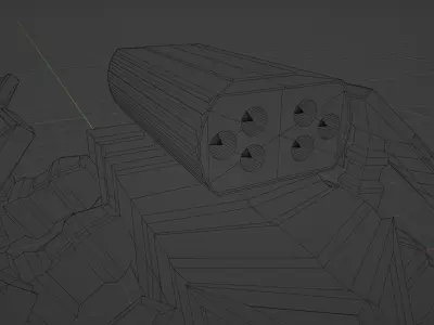 Robot Spider  Low-poly 3D model