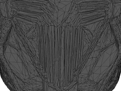 Futuristic Data Crystal Hologram 3D model