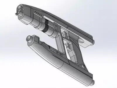 Star Lord Gun Blaster Printable 3D Print Model 1 Part 3D print model