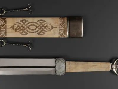 Sword-08 Low-poly 3D model