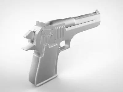 Desert Eagle 44 Pistol Low-poly 3D model