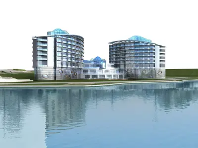 Office Building 3D model shop
