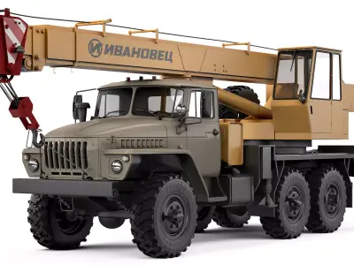 Ural 4320 KS-3574 1990 3D model