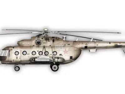 3D Helicopter Game Assets for Animation and Game Development Low-poly 3D model