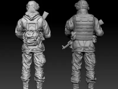 russian soldiers 3D print model