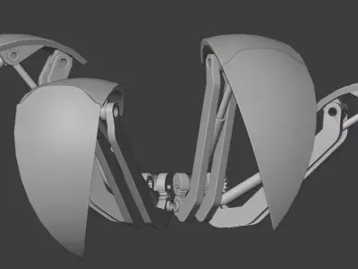 Mech Spider-Ball Legs 3D model