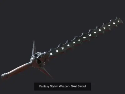 Low poly Fantasy Stylish Sword Bundle 3D Model Pack