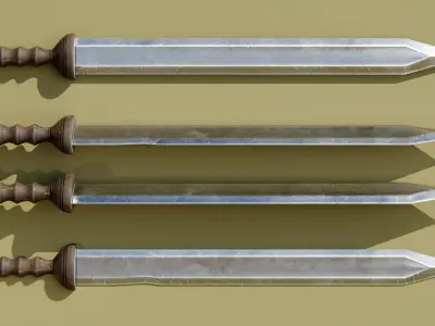 Gladius Simple - Game Ready Low-poly 3D model