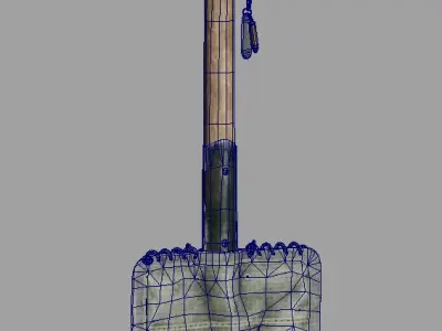 Shovel Low-poly 3D model purchase