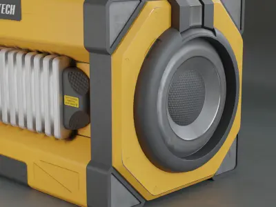 Sci-Fi Crate Free low-poly 3D model