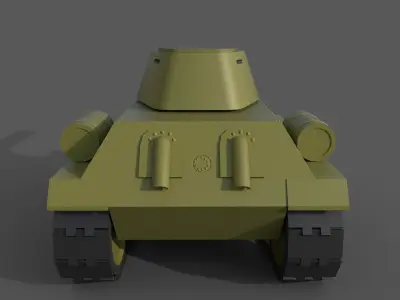 Cartoon tanks 3D Model Pack