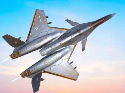 Pack 24 3DModel Aircraft Low-poly 3D model
