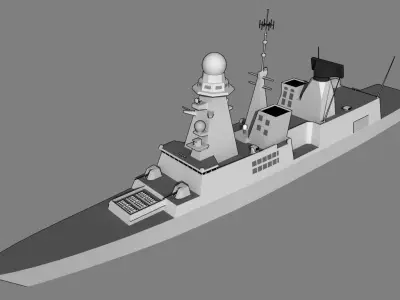 DDG Horizon class Low-poly 3D model