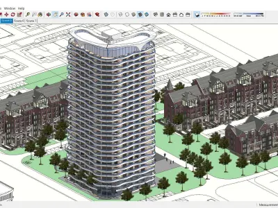 Sketchup Residential Complex 127 3D model