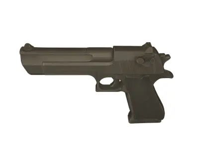 Pistols pack  Low-poly 3D model