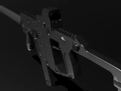 Vector K10 Low-poly 3D model