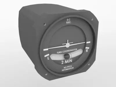 Turn coordinator 3D model by tiger-fire