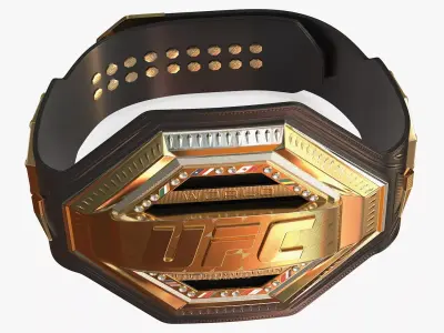 UFC Heritage Championship Belt 3D model purchase