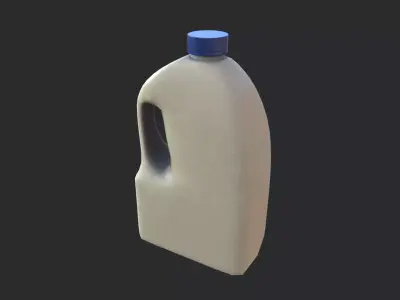 Plastic Canister 03 Low-poly 3D model