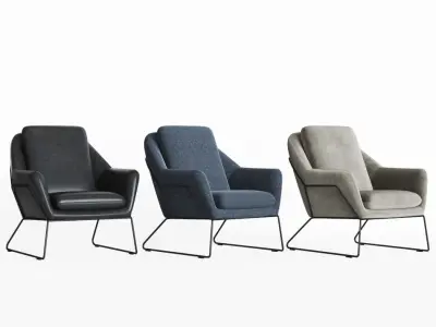 Loft Design Armchair Model 2549 385 3D model