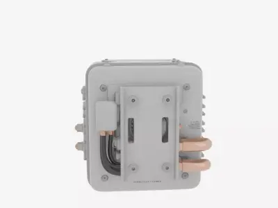 Professional 3D Bank Vault Humidity Control Unit Precision Gauge 3D model