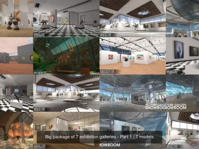 Big package of 7 exhibition galleries - Part 1