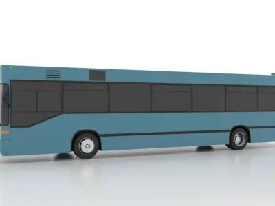 Mercedes-Benz O405N1-5 Low Low-poly 3D model