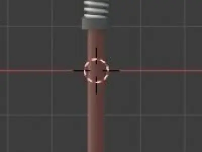 Steampunk or Sci-fi battle axe Low-poly 3D model
