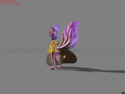 Nana Sundress Low-poly 3D model