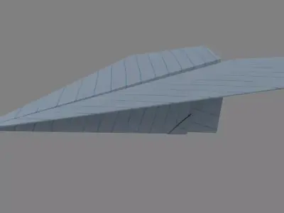 Paper Plane 3D model buy