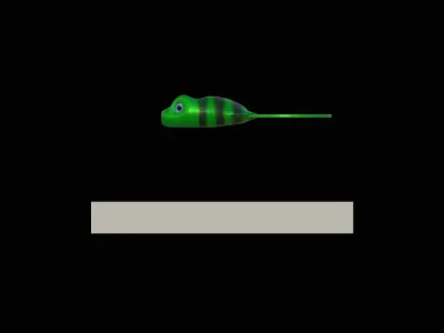 Am bait frog 10cm twister form for predator fishing Free 3D print model