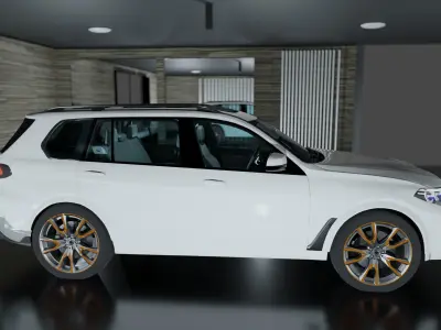 Realistic Car Unreal Engine Game Ready 3D model