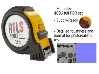 Mini Tape Measure  3D model