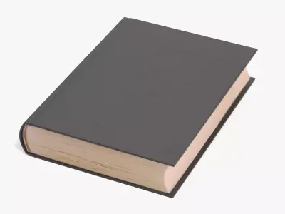 Blank Book V1 - Realistic Hardcover Aged Publication 3D model