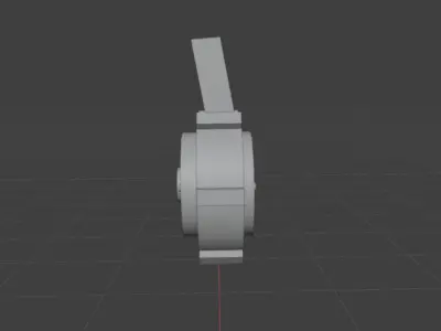 Glock50rdDrumMag 3D model