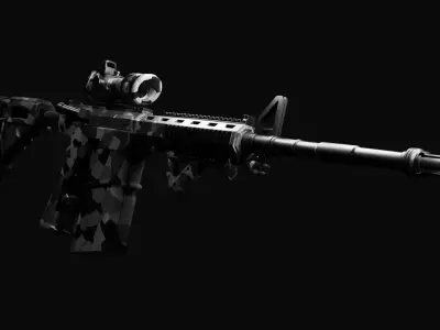 Assault Rifle Free 3D model get