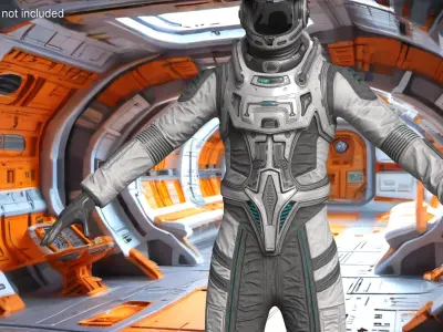  Sci-Fi Spacesuit Empty 