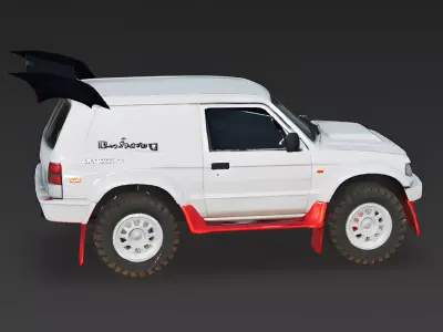 Bat-Wing Rally Racer 3D Model Low-poly 3D model