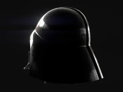 Darth Vader helmet Low-poly 3D model