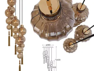 MEDINA ANTIQUE ROUND LUSTRE 3D model