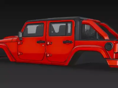 Jeep body part 3D model
