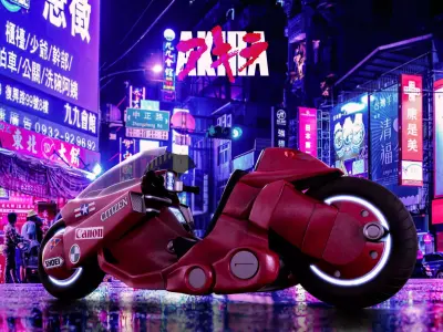Akira - Kaneda motorcycle 3D model