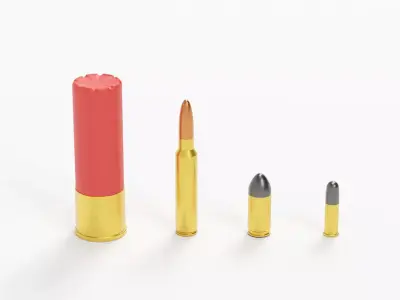Bullets models collection 3D model