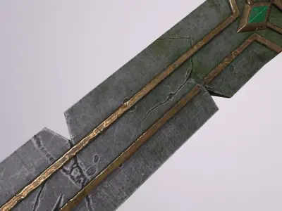 GreatSword sword Low-poly 3D model buy